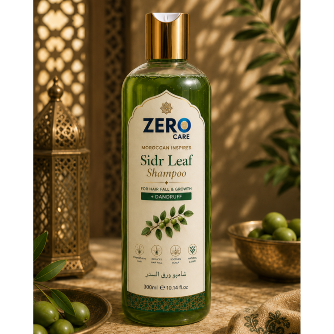 Sidr Leaf Shampoo - Moroccan Hammam Hair Fall, Growth & Anti-Dandruff Shampoo 300ml - Zero Care Pakistan