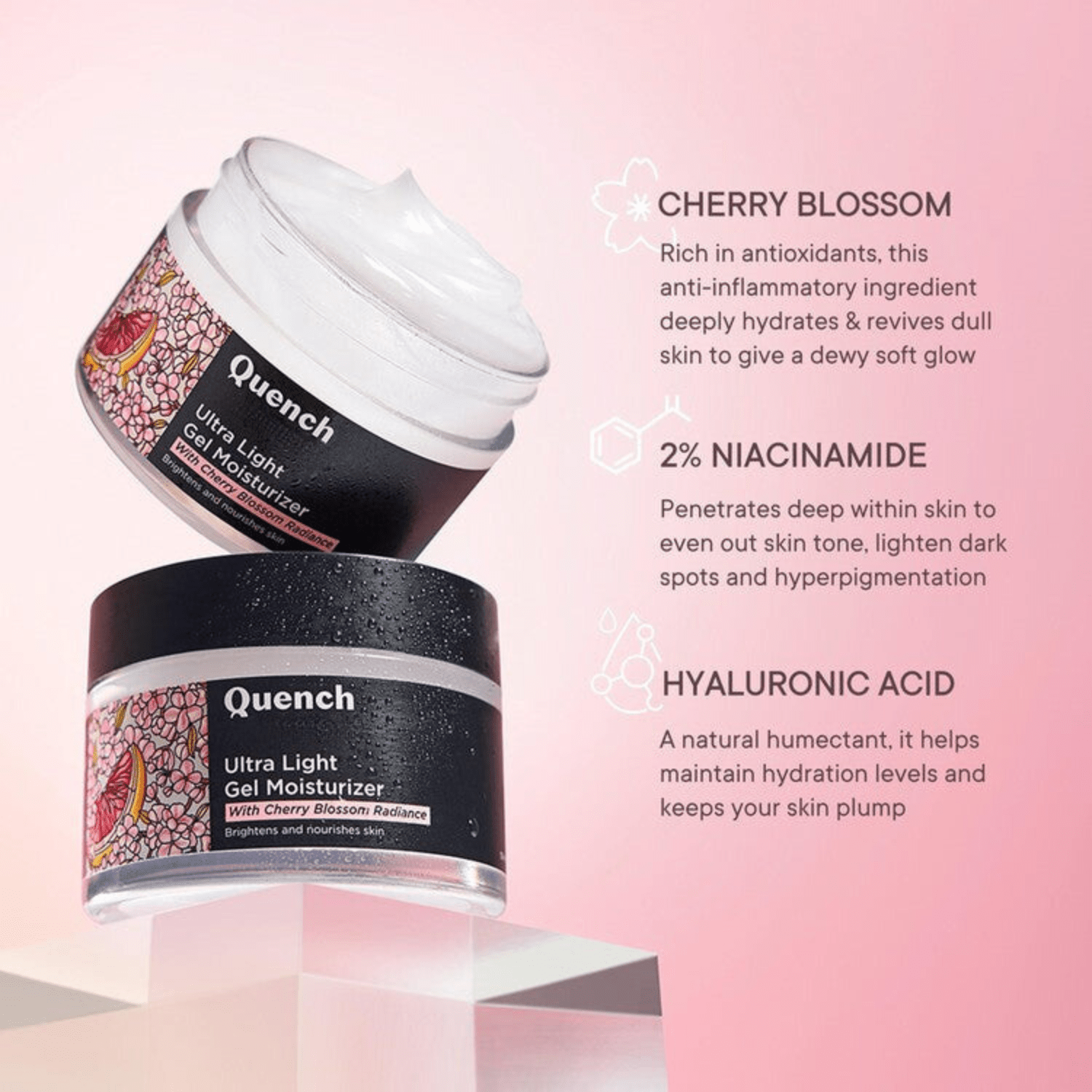 Ultra Light Gel Moisturiser 50ml with Niacinamide and Hyaluronic Acid by Zero Care Pakistan