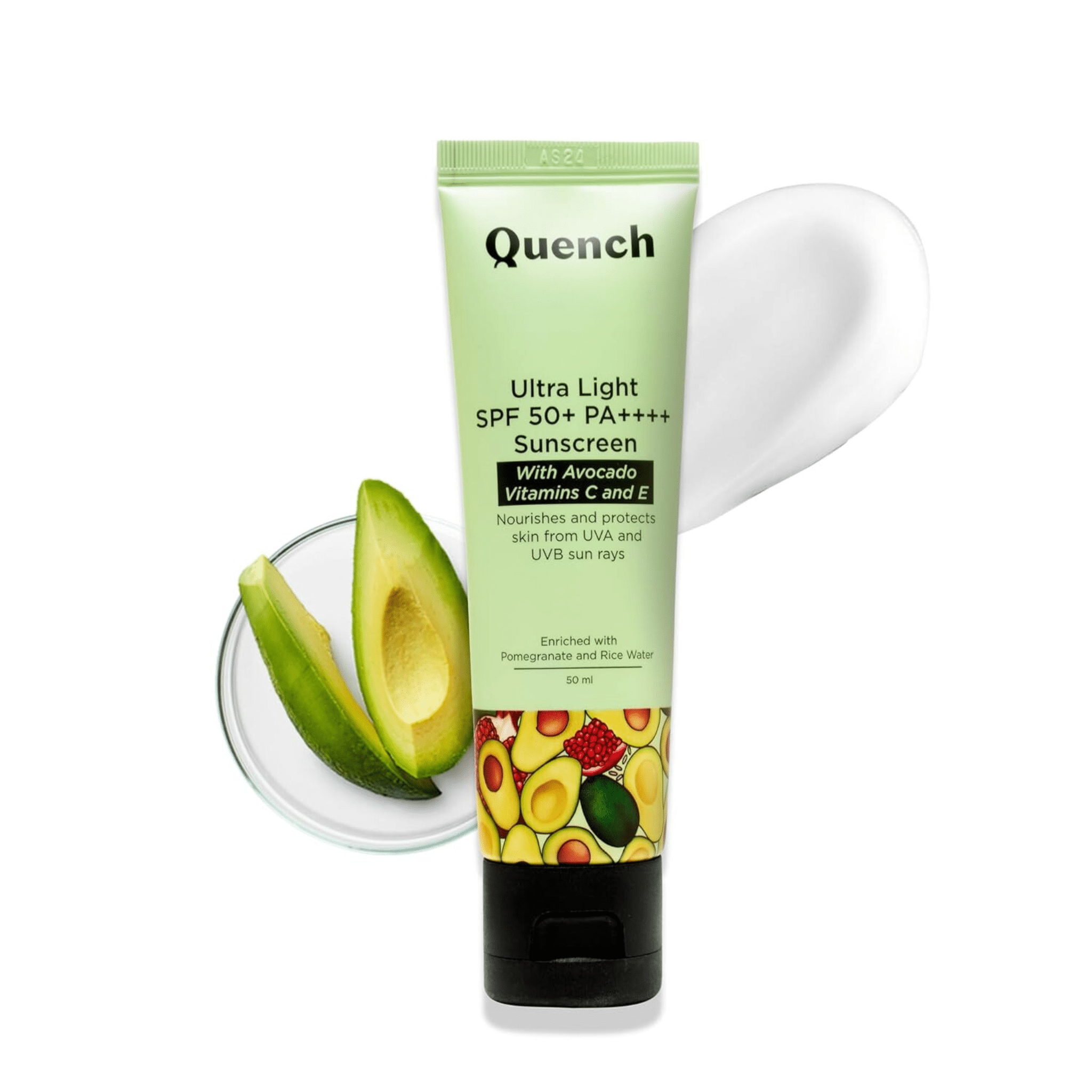 Ultra Light SPF 50+ PA++++ Sunscreen with Avocado - ZC | Zero Care