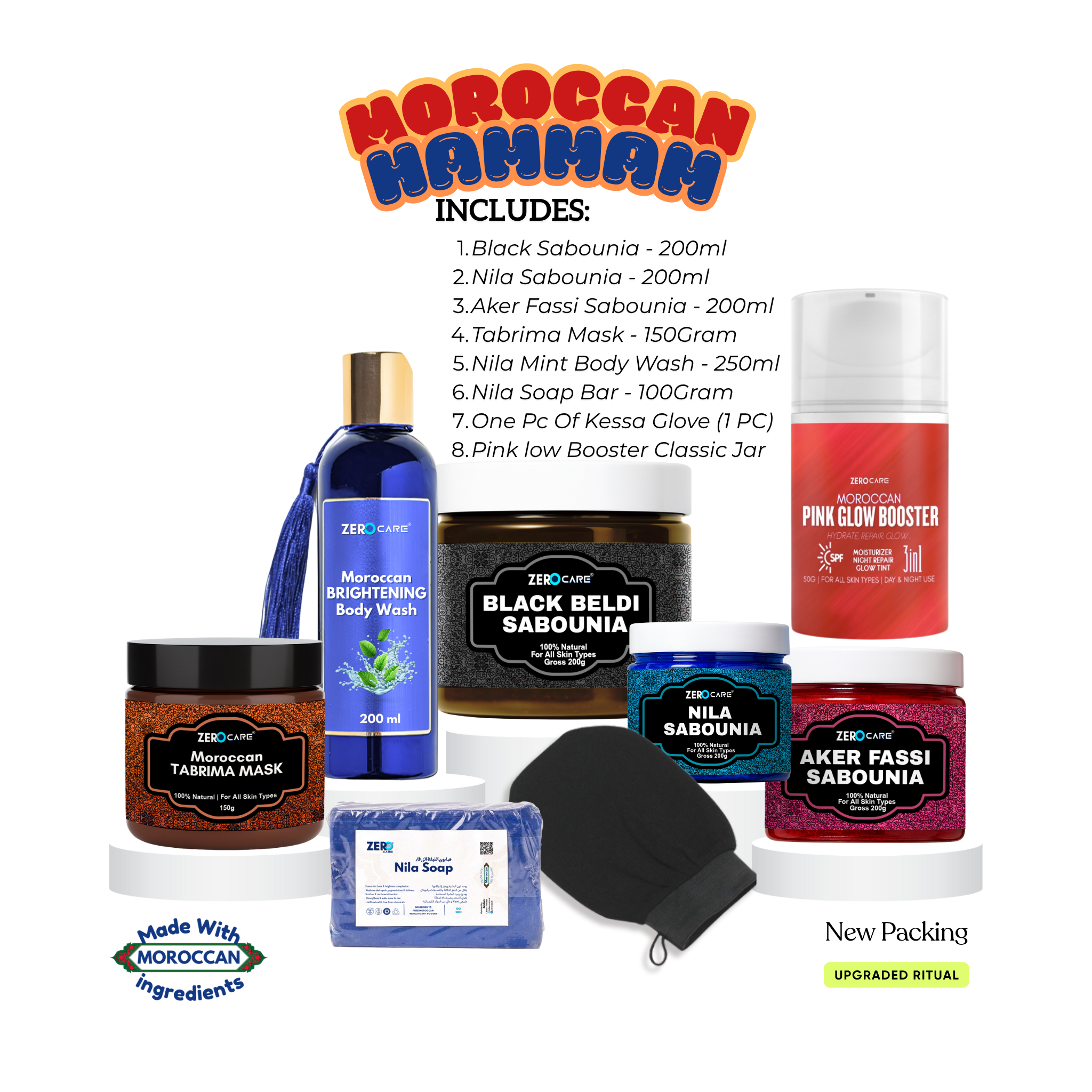 7-in-1 Moroccan Pre Wedding Glow Combo - Zero Care Pakistan