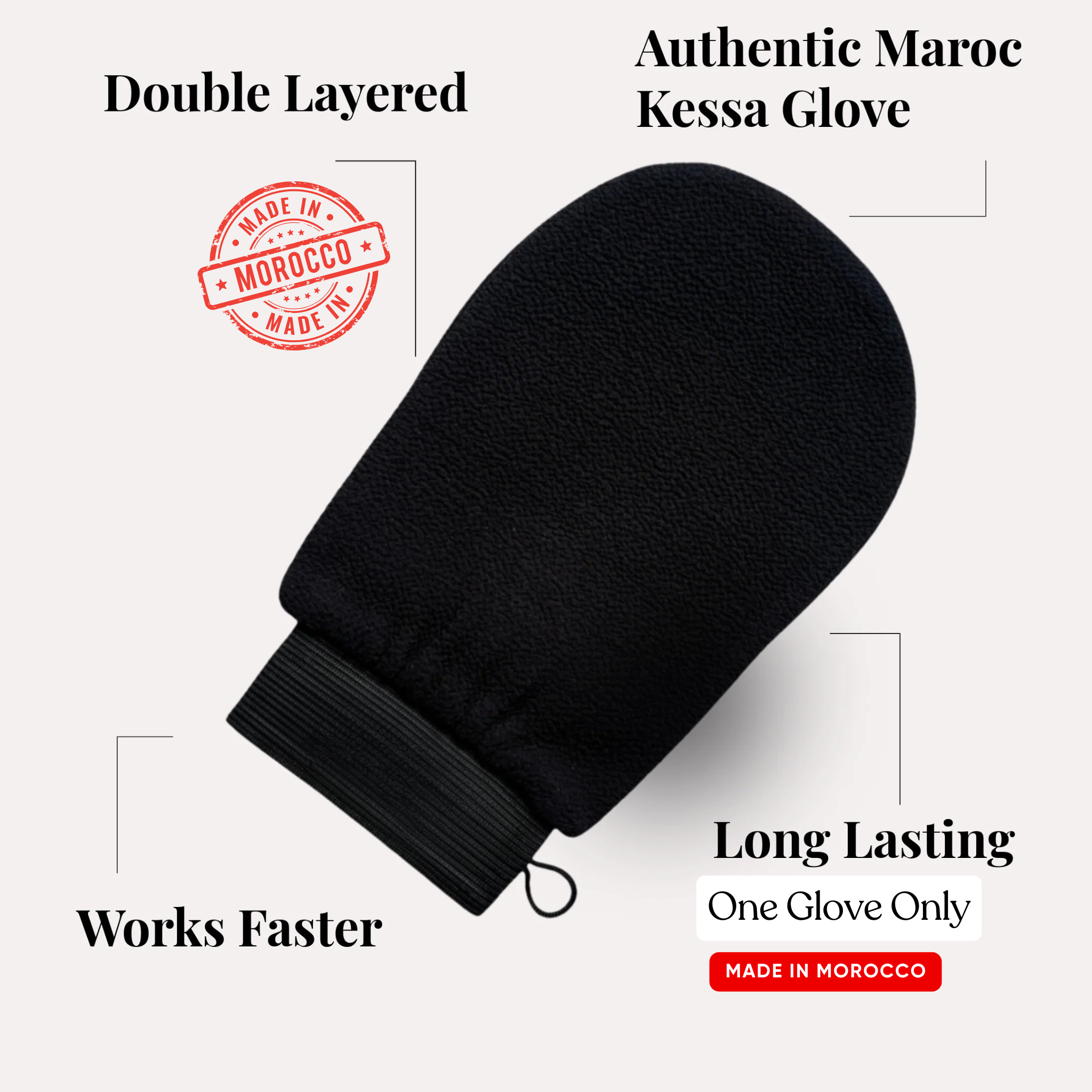 Kessa Exfoliating Glove ZC-125 - Zero Care Pakistan