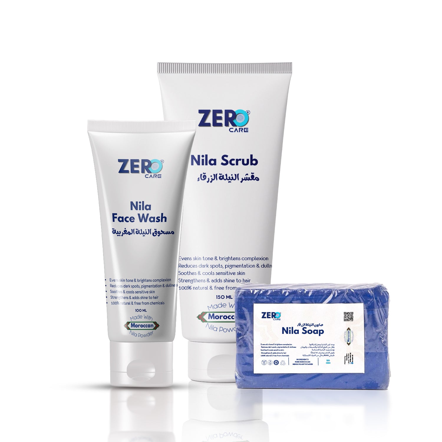 Trio C | Nila Glow Trio Face Wash Scrub Soap - Zero Care